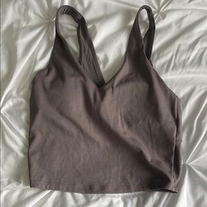 All in Motion Brown V-Neck Bra Top